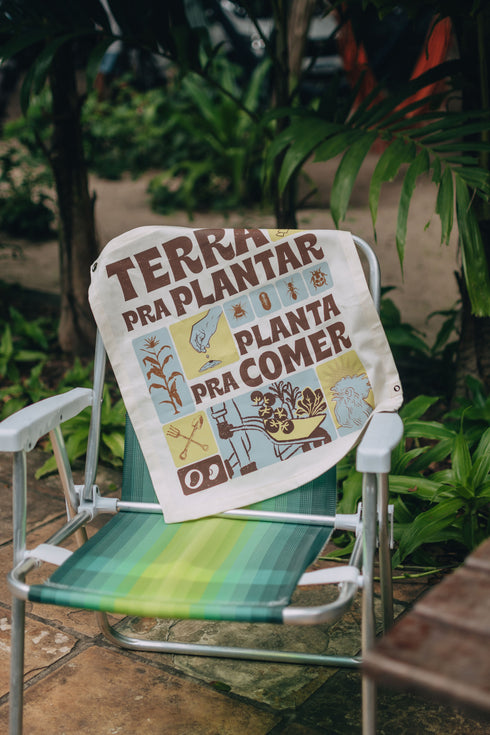 Bandeira Decorativa Agroecológica - Terra pra Plantar