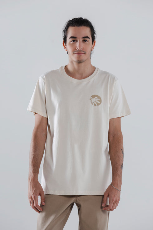 Camiseta Agroecológica Quintal Areia - Fit Regular