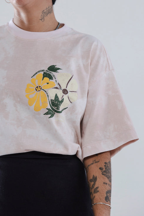 Camiseta Agroecológica Algodão Tie-dye Crajirú - Fit Oversized