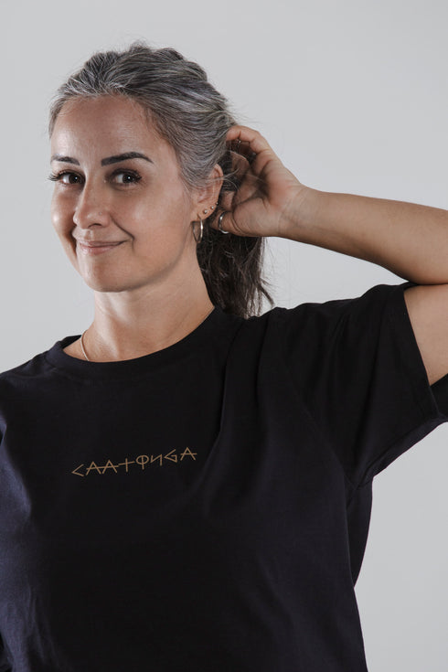 Camiseta Agroecológica Rupestre Noite - Fit Regular