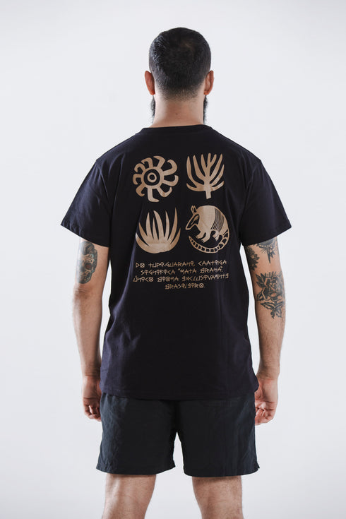 Camiseta Agroecológica Rupestre Noite - Fit Regular