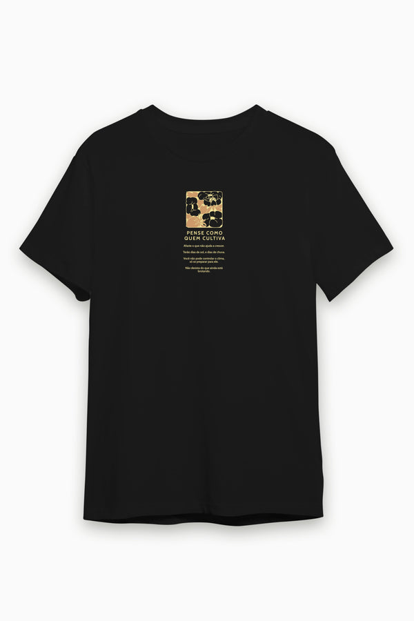 Camiseta Agroecológica Terra para Plantar - Noite - Fit Regular