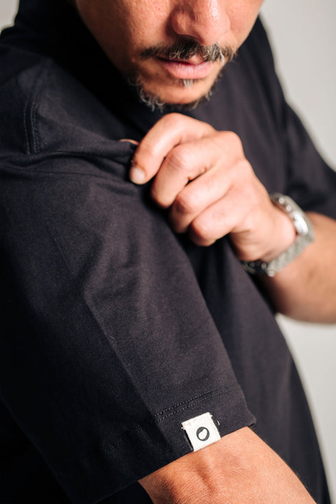 Camiseta Básica Agroecológica - Fit Oversized - Feijão Preto