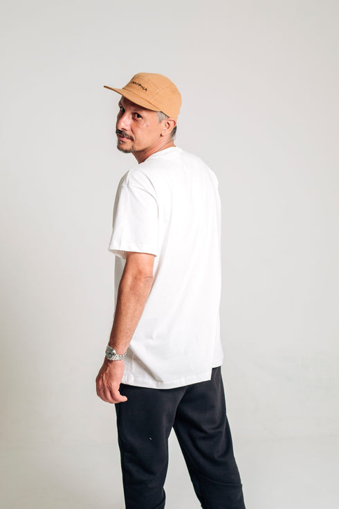 Camiseta Básica Agroecológica - Fit Regular - Arroz Branco