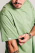 Camiseta Básica Agroecológica - Fit Oversized - Verde Ervilha