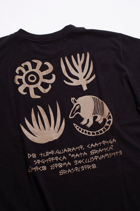 Camiseta Agroecológica Rupestre Noite - Fit Regular