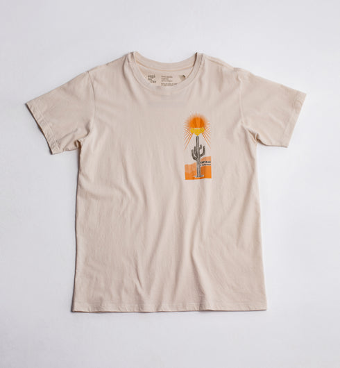 Camiseta Agroecológica Mandacaru Areia - Fit Regular