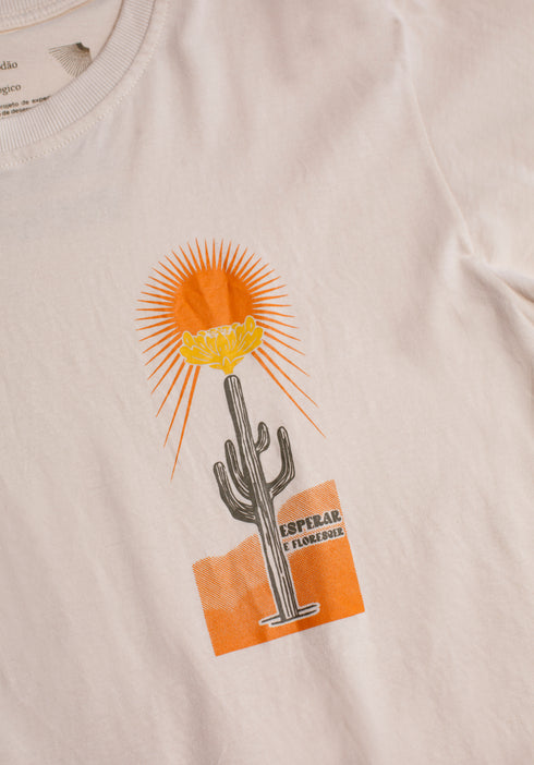 Camiseta Agroecológica Mandacaru Areia - Fit Regular