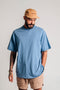 Camiseta Básica Agroecológica - Fit Oversized - Azul Jenipapo