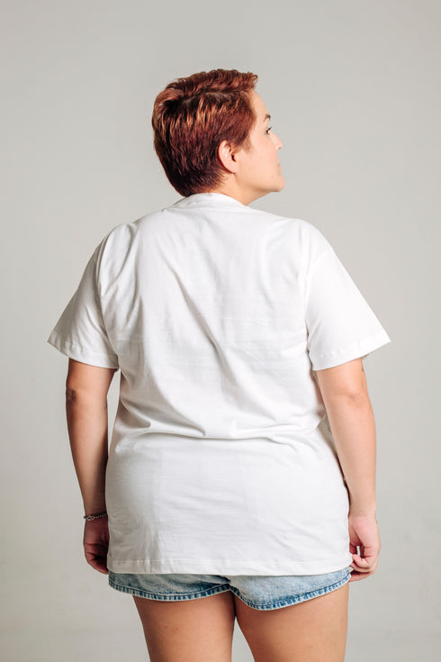 Camiseta Básica Agroecológica - Fit Regular - Arroz Branco