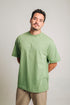 Camiseta Básica Agroecológica - Fit Oversized - Verde Ervilha