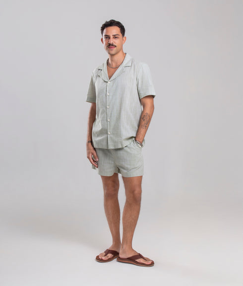 Shorts Agroecológico Tibau – Cor Verde Abobrinha