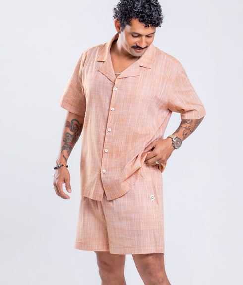 Shorts Agroecológico Tibau – Cor Laranja Batata Doce