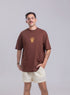 Camiseta Agroecológica Libre e Salvage – Cor Marrom Macaxeira – Fit Oversized