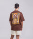 Camiseta Agroecológica Libre e Salvage – Cor Marrom Macaxeira – Fit Oversized