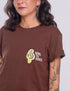 Camiseta Agroecológica Soil To Soul – Cor Marrom Macaxeira – Fit Regular