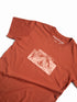 Camiseta Agroecológica Grounded Mind – Cor Laranja Batata Doce – Fit Regular