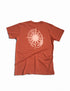 Camiseta Agroecológica Grounded Mind – Cor Laranja Batata Doce – Fit Regular