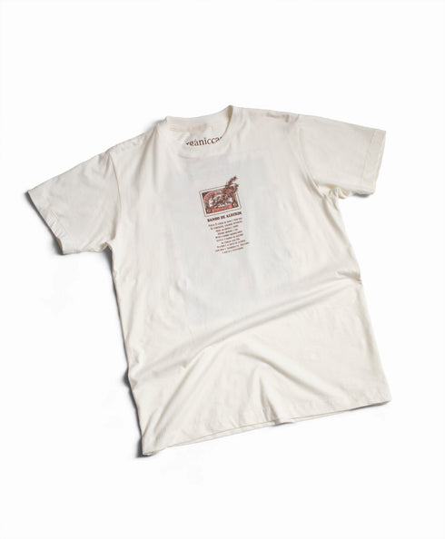 Camiseta Agroecológica Abre Caminhos – Cor Off White Arroz Branco – Fit Regular