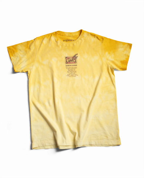 Camiseta Agroecológica Banho de Alecrim – Tie Dye Natural – Fit Regular