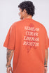 Camiseta Agroecológica Sativa – Cor Laranja Batata Doce – Fit Oversized
