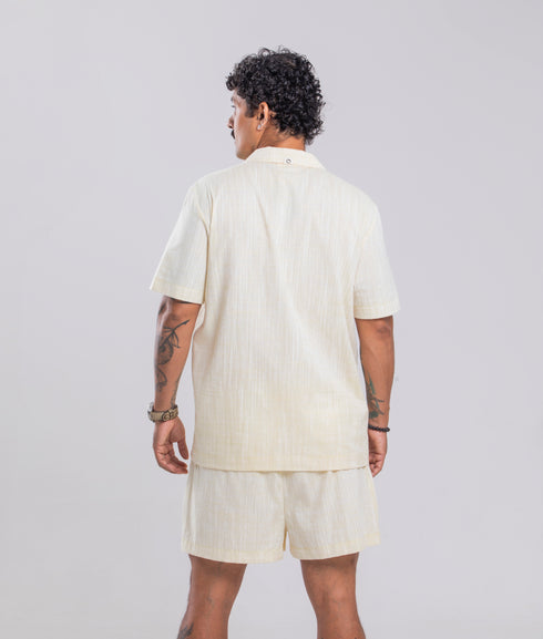 Shorts Agroecológico Tibau – Cor Amarelo Couve-Flor