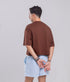 Camiseta Básica Agroecológica - Fit Cropped - Marrom Macaxeira