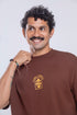 Camiseta Agroecológica Libre e Salvage – Cor Marrom Macaxeira – Fit Oversized