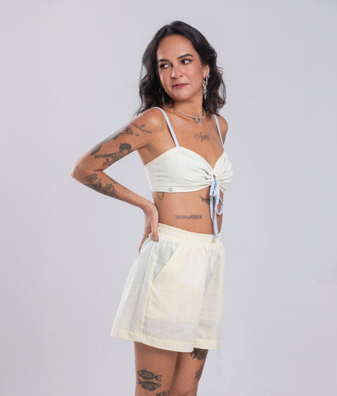 Top Agroecológico Sagi – Cor Amarelo/Azul