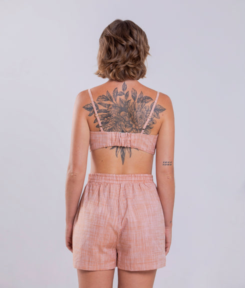 Shorts Agroecológico Tibau – Cor Laranja Batata Doce