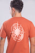 Camiseta Agroecológica Grounded Mind – Cor Laranja Batata Doce – Fit Regular