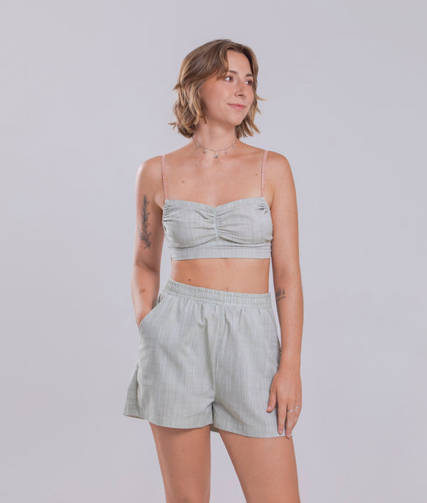 Top Agroecológico Pipa – Cor Verde/Laranja