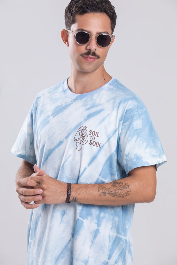 Camiseta Agroecológica Soil To Soul – Tie Dye Natural – Fit Regular