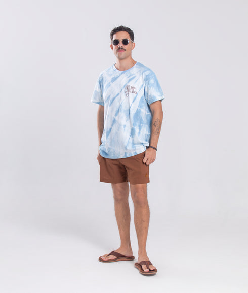 Camiseta Agroecológica Soil To Soul – Tie Dye Natural – Fit Regular