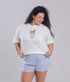 Camiseta Agroecológica - Fit Cropped - Banho de Alecrim - Off White
