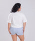 Camiseta Agroecológica - Fit Cropped - Banho de Alecrim - Off White
