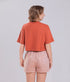 Camiseta Agroecológica Soil to Soul – Cor Laranja Batata Doce – Fit Cropped