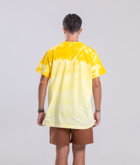 Camiseta Agroecológica Banho de Alecrim – Tie Dye Natural – Fit Regular