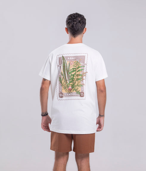 Camiseta Agroecológica Abre Caminhos – Cor Off White Arroz Branco – Fit Regular