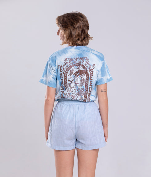 Camiseta Agroecológica Soil To Soul – Tie Dye Natural – Fit Regular