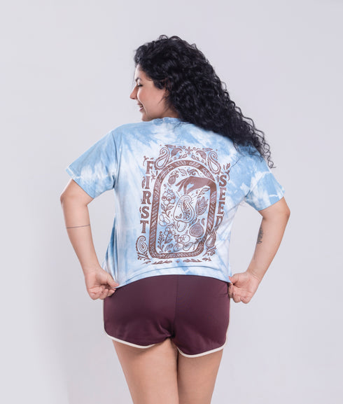 Camiseta Agroecológica Soil To Soul – Tie Dye Natural – Fit Regular