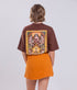 Camiseta Agroecológica Libre e Salvage – Cor Marrom Macaxeira – Fit Oversized