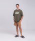 Camiseta Agroecológica Grounded Mind – Cor Verde Couve – Fit Oversized