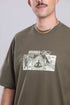 Camiseta Agroecológica Grounded Mind – Cor Verde Couve – Fit Oversized