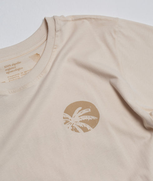 Camiseta Agroecológica Quintal Areia - Fit Regular