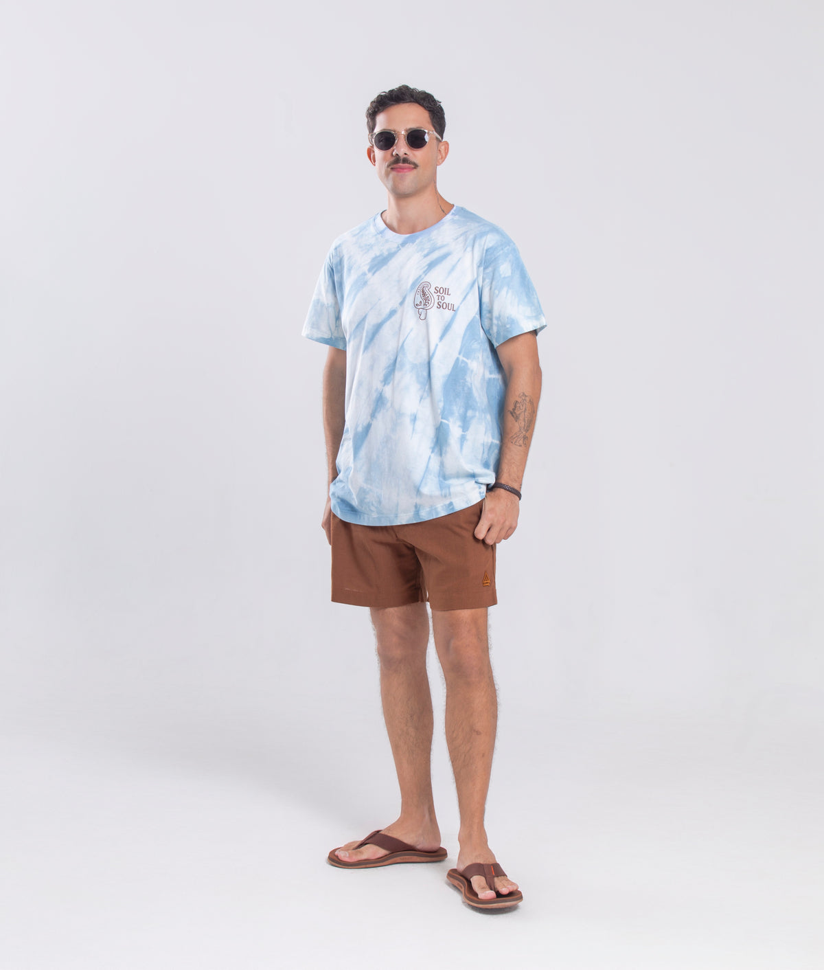 Camiseta Agroecológica Soil To Soul – Tie Dye Natural  – Fit Regular