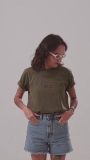 Camiseta Agroecológica Sativa – Cor Verde Couve – Fit Regular